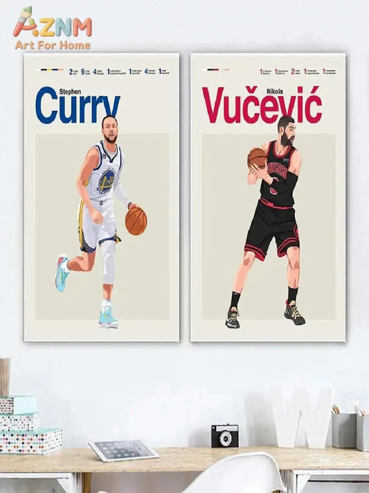 The Champion's Legacy: Premium Basketball Canvas Art