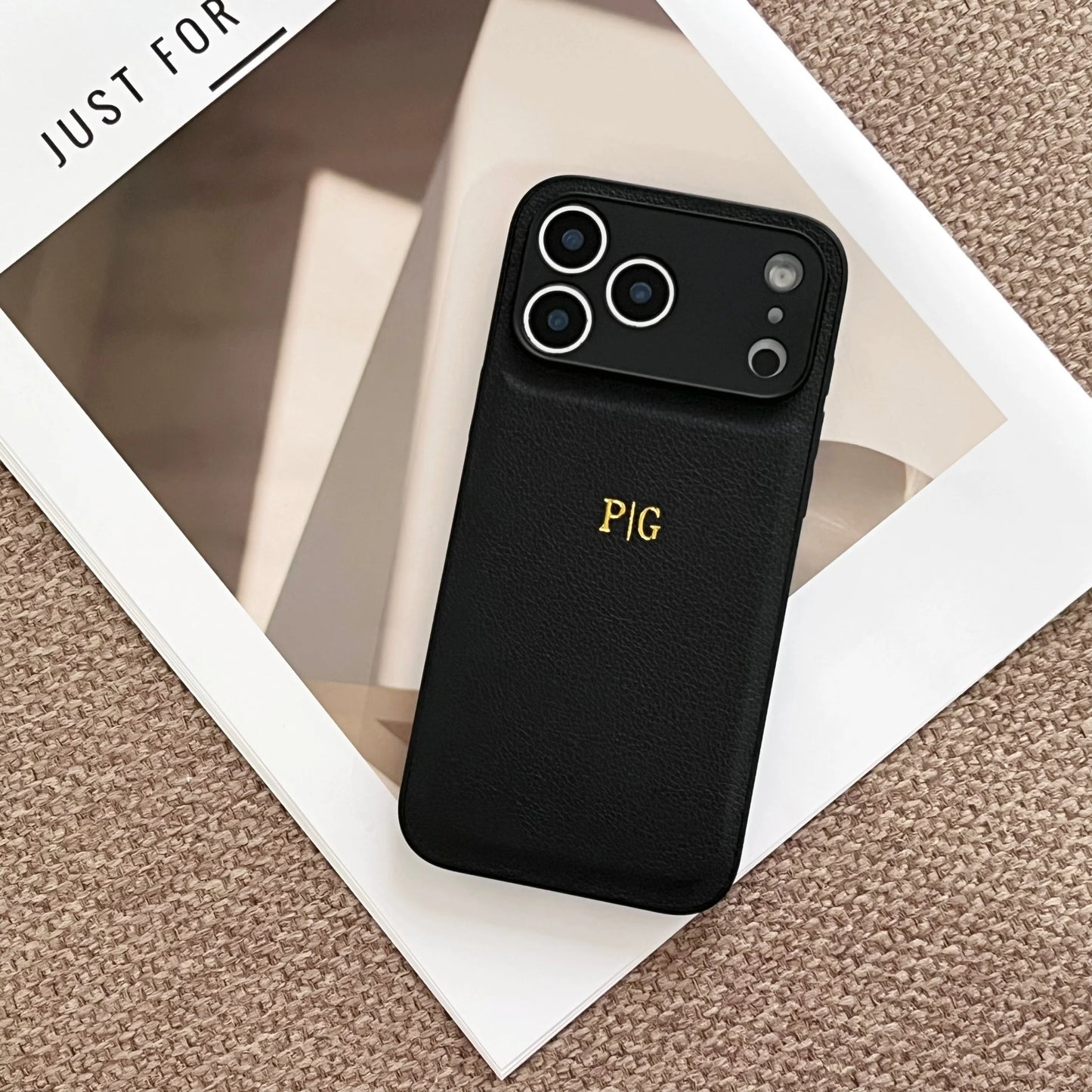 The Signature Series: Gold Foil Stamped Leather Case