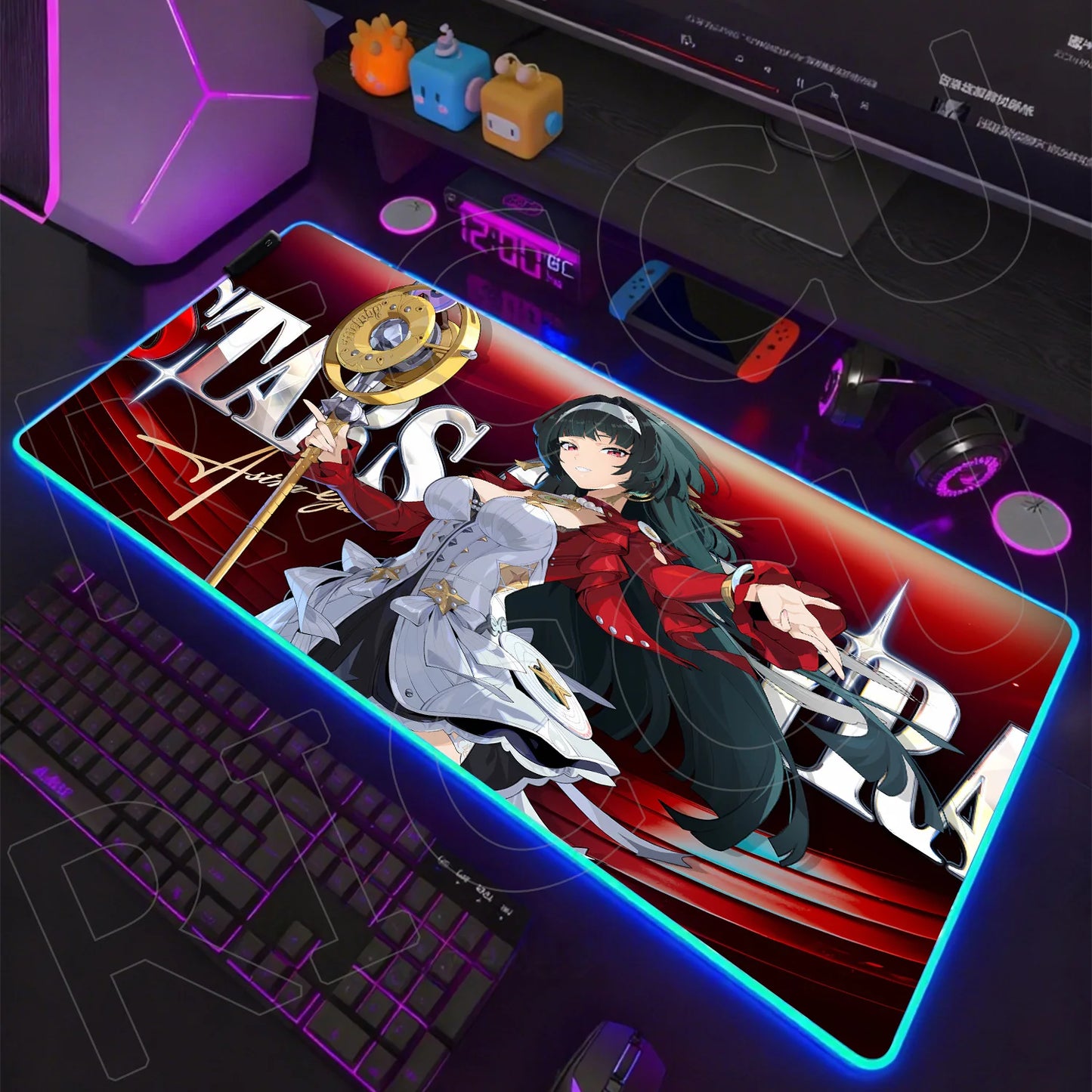 ZZZ RGB LED Gaming Mouse Pad