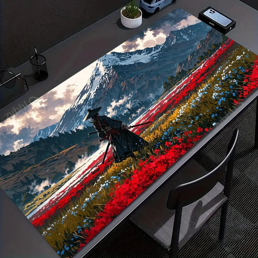 Samurai Warrior XXL Gaming Mouse Pad – Non-Slip Desk Mat