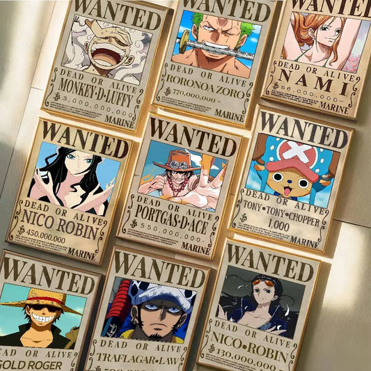 One Piece Wanted Poster – Anime Canvas Wall Art