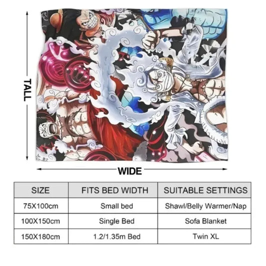 One Piece Anime Fleece Blanket