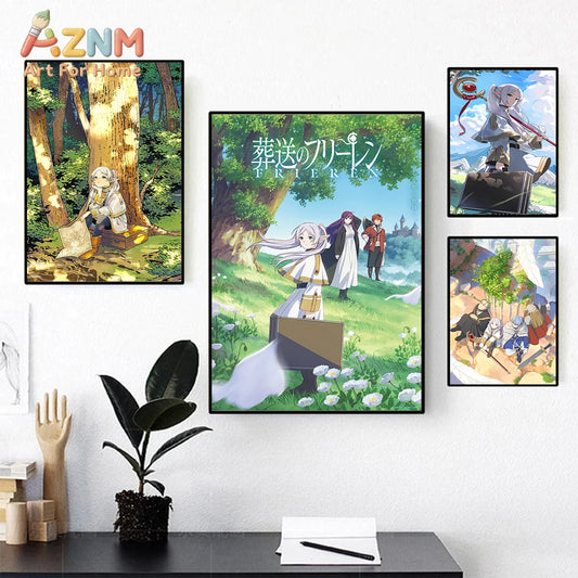 The Journey's End Collection: High-Definition Frieren Canvas Art
