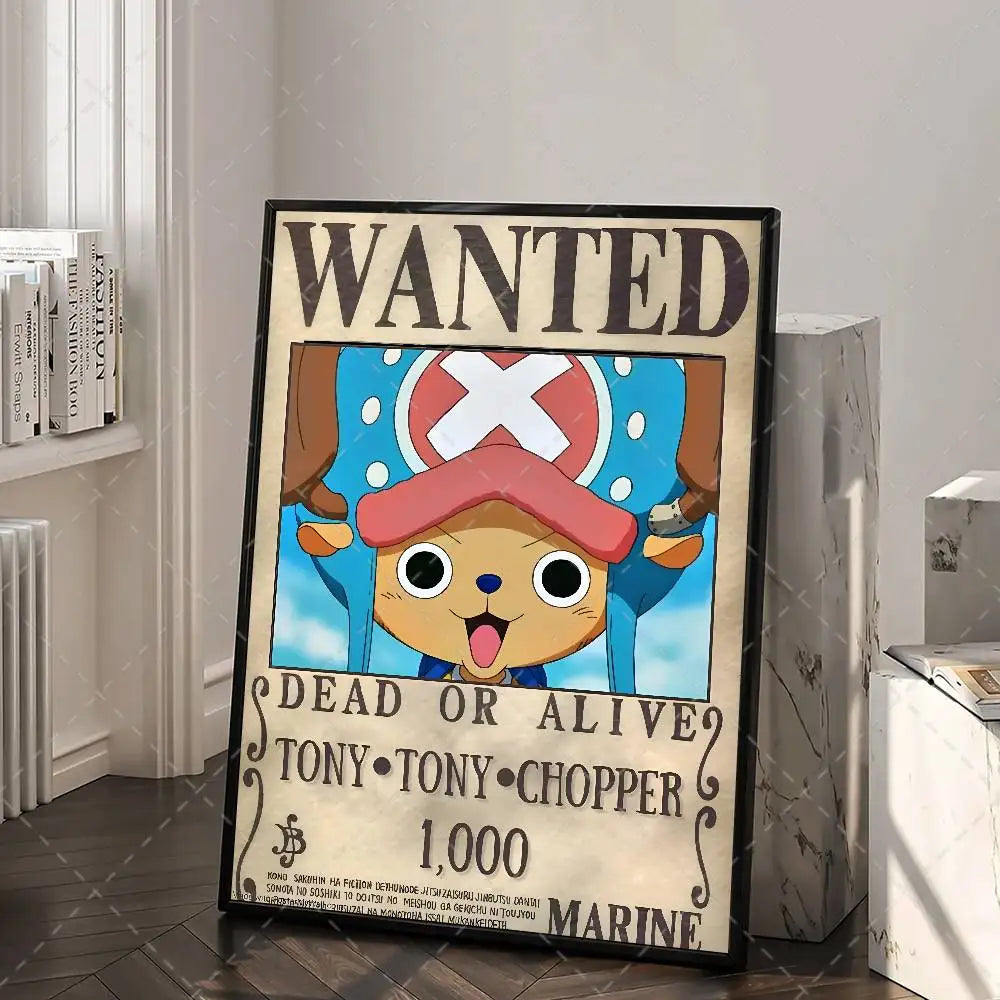 One Piece Wanted Poster – Anime Canvas Wall Art