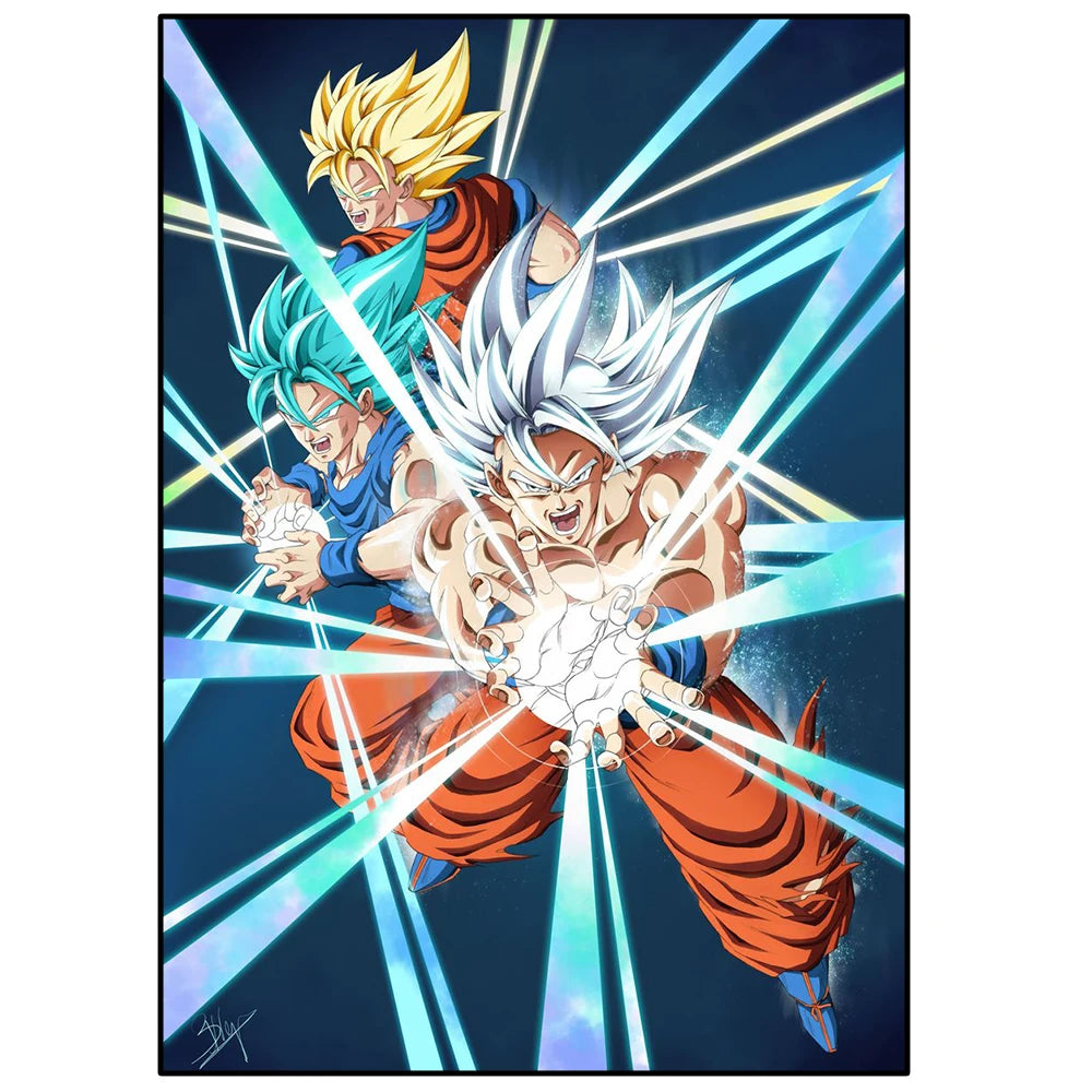 Dragon Ball Anime Poster – Goku, Vegeta & More | Canvas Wall Art