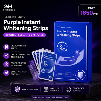 Teeth Whitening Strips – Enamel Safe Whitening Strips for Stain Removal & Brighter Smile