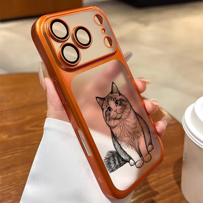 The Bespoke Portrait: Custom Line Art Frosted Case