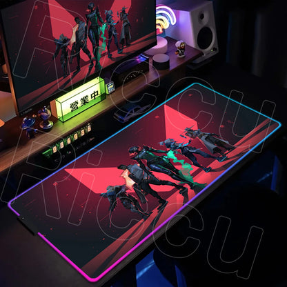 The Lumina Series: Premium RGB Valorant Gaming Desk Mat