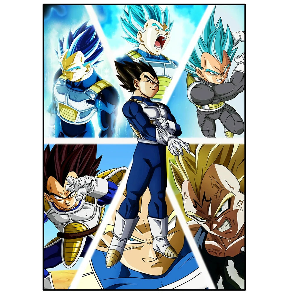 Dragon Ball Anime Poster – Goku, Vegeta & More | Canvas Wall Art