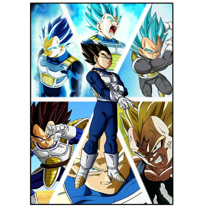 Dragon Ball Anime Poster – Goku, Vegeta & More | Canvas Wall Art