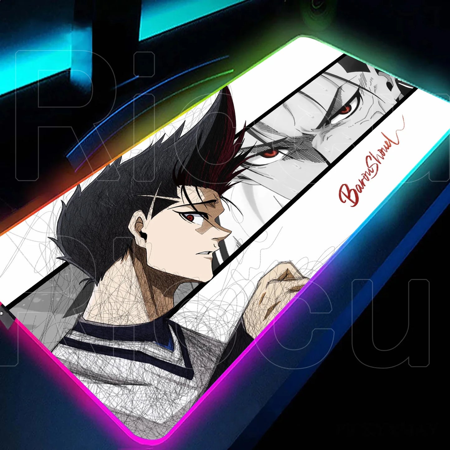 RGB Gaming Mouse Pad with LED Lighting – Large Desk Mat for PC & Keyboard