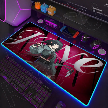 ZZZ RGB LED Gaming Mouse Pad