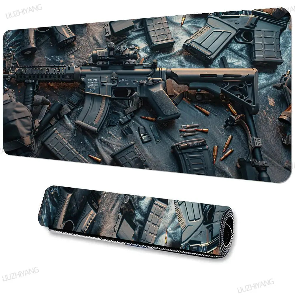 Gun Parts Design XXL Gaming Mouse Pad – Non-Slip Desk Mat