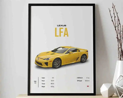 The JDM Legends Collection: Retro Supercar Canvas Art
