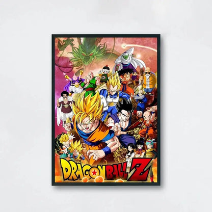 Dragon Ball Anime Canvas Poster – Goku & Vegeta Wall Art