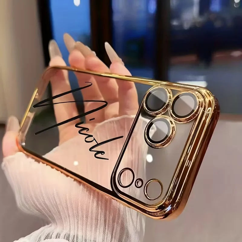 The Monogram Series: Custom Plated Transparent Case