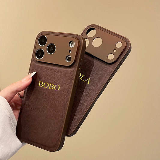 The Signature Series: Gold Foil Stamped Leather Case