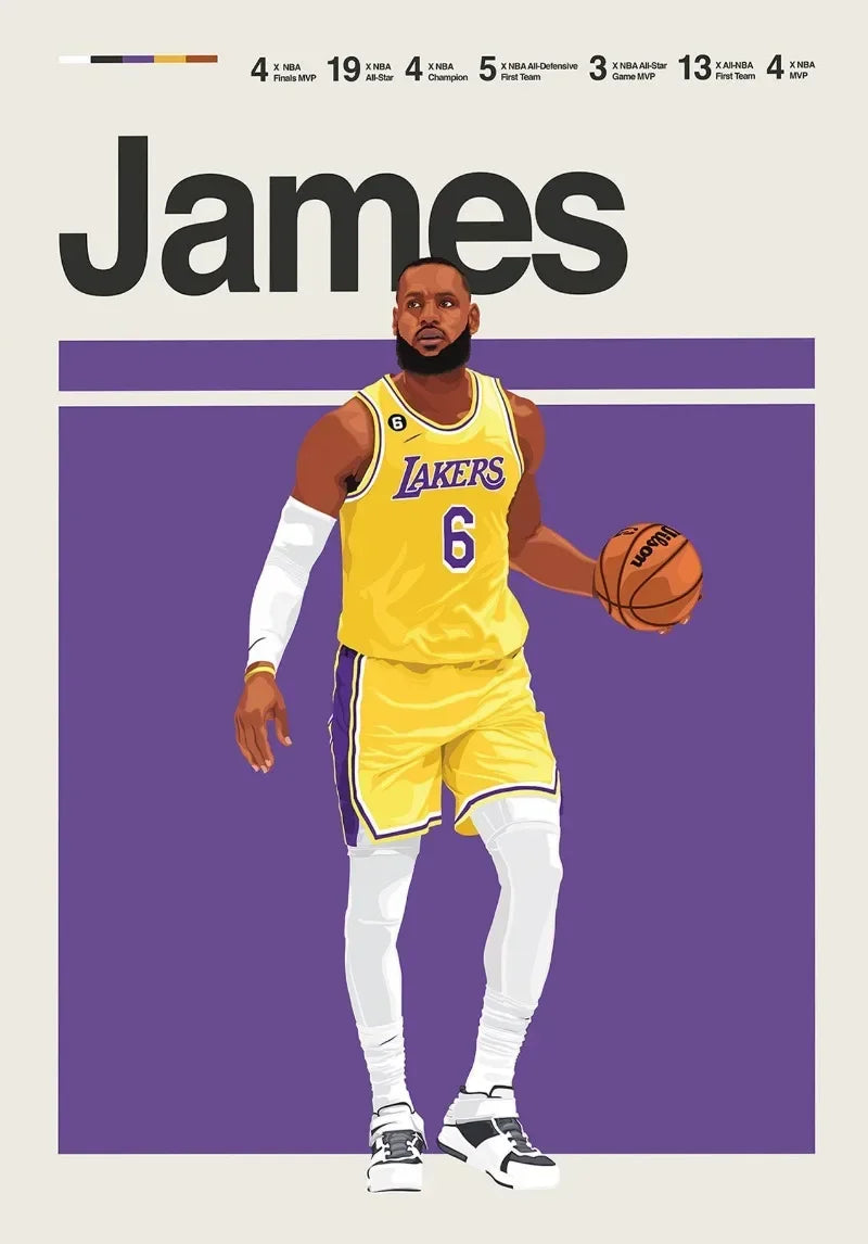 The Champion's Legacy: Premium Basketball Canvas Art