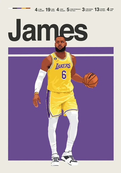 The Champion's Legacy: Premium Basketball Canvas Art