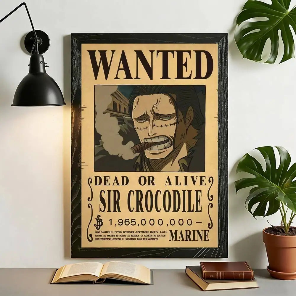 One Piece Wanted Poster Canvas Print