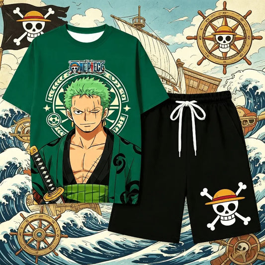 One Piece Luffy Anime Pajama Set