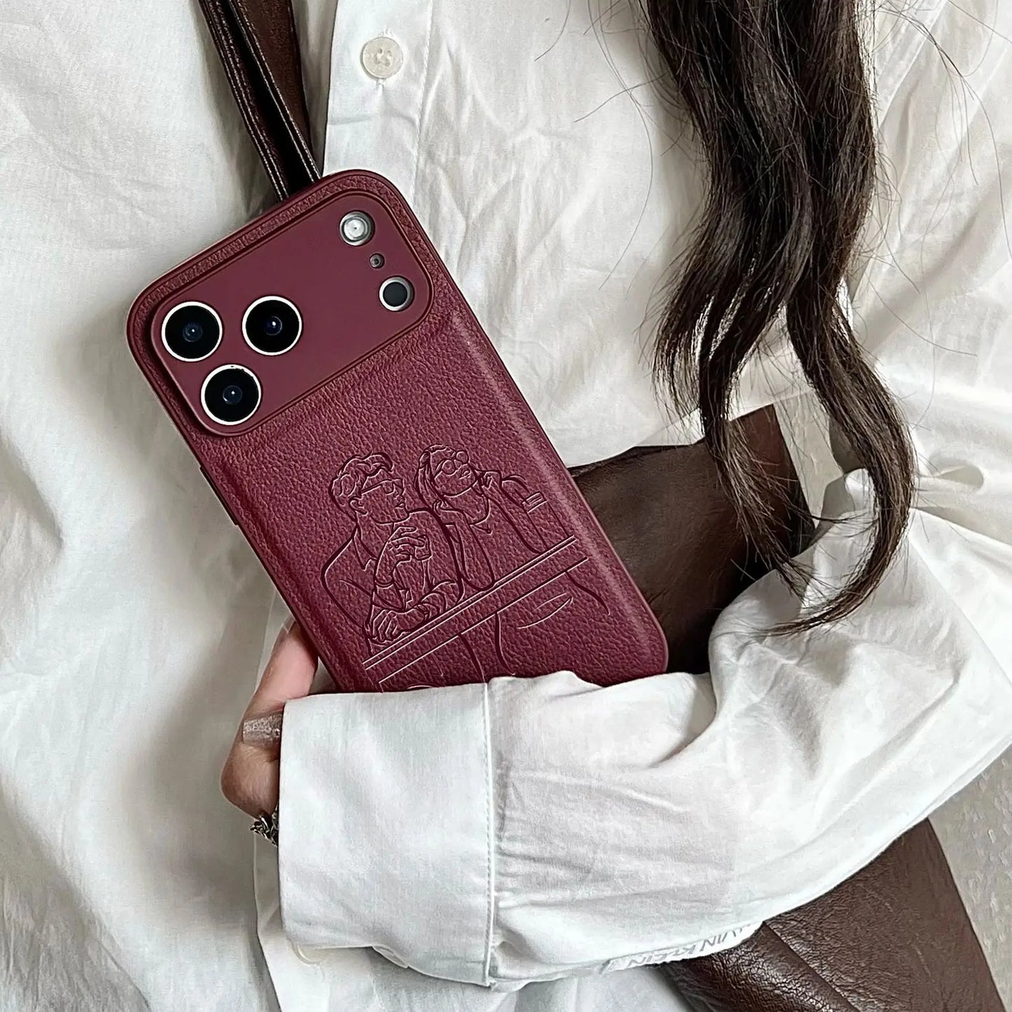 The Keepsake Series: Custom Engraved Photo Line Art Case