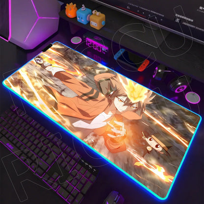 RGB LED Gaming Mouse Pad – XXL Anime Desk Mat with HD Printing