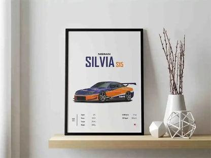 The JDM Legends Collection: Retro Supercar Canvas Art