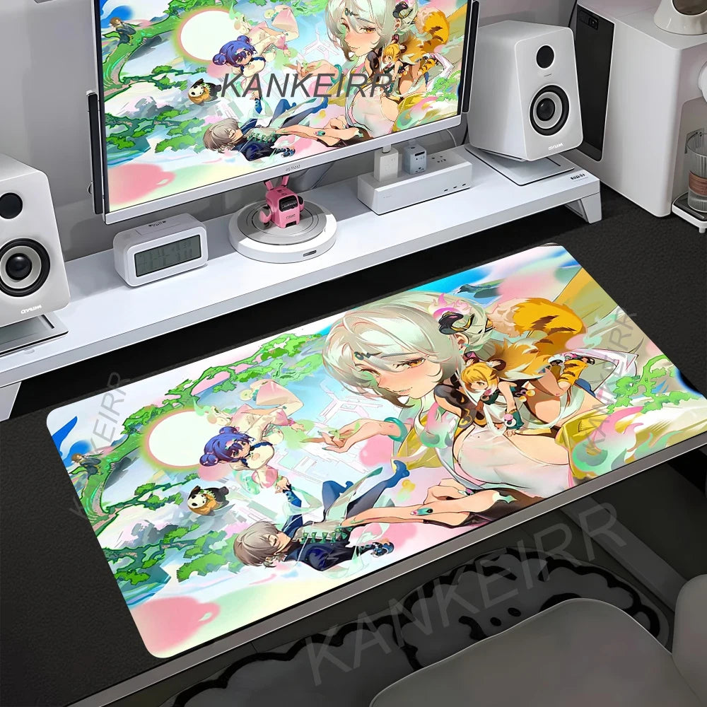 Anime Gaming Mouse Pad Large - XXL Desk Mat with Lock Edge