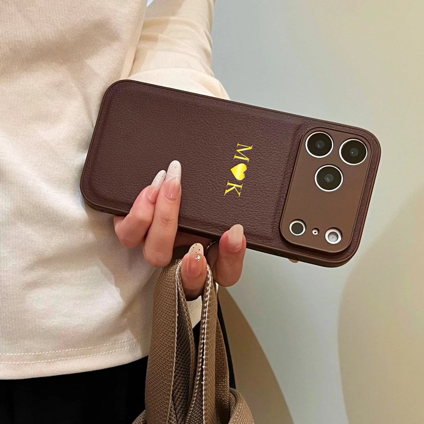 The Signature Series: Gold Foil Stamped Leather Case