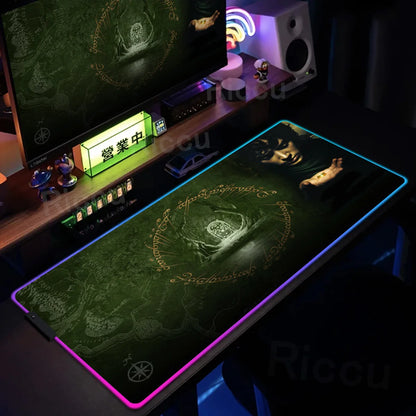Kingdom Edition: XXL RGB Extended Gaming Desk Mat with Custom LED Lighting