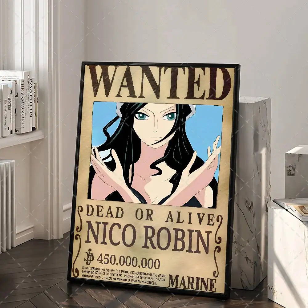 One Piece Wanted Poster – Anime Canvas Wall Art