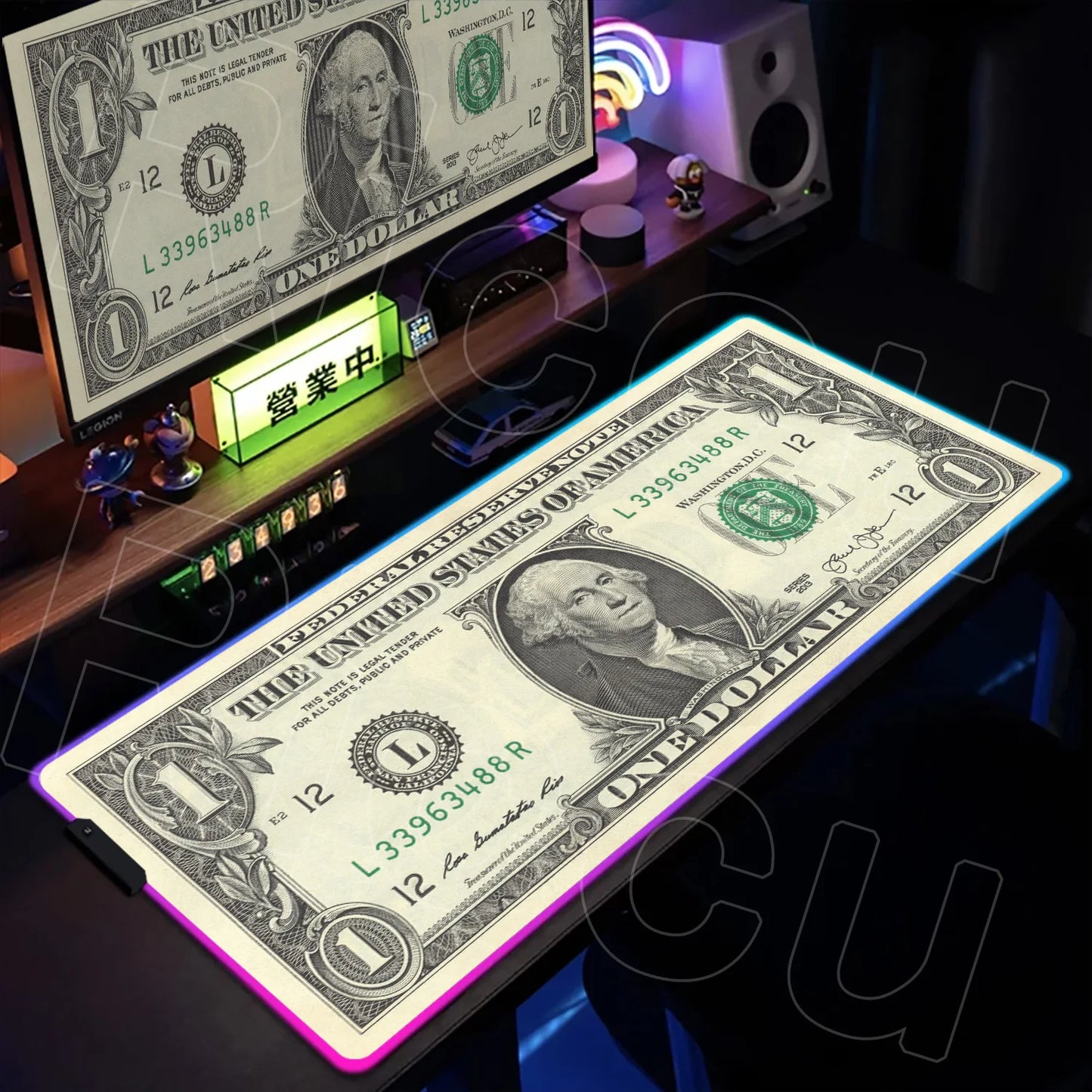 Dollar: RGB LED Mausepad