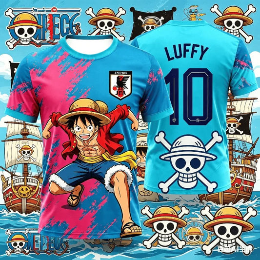 One Piece Luffy Anime Football Jersey