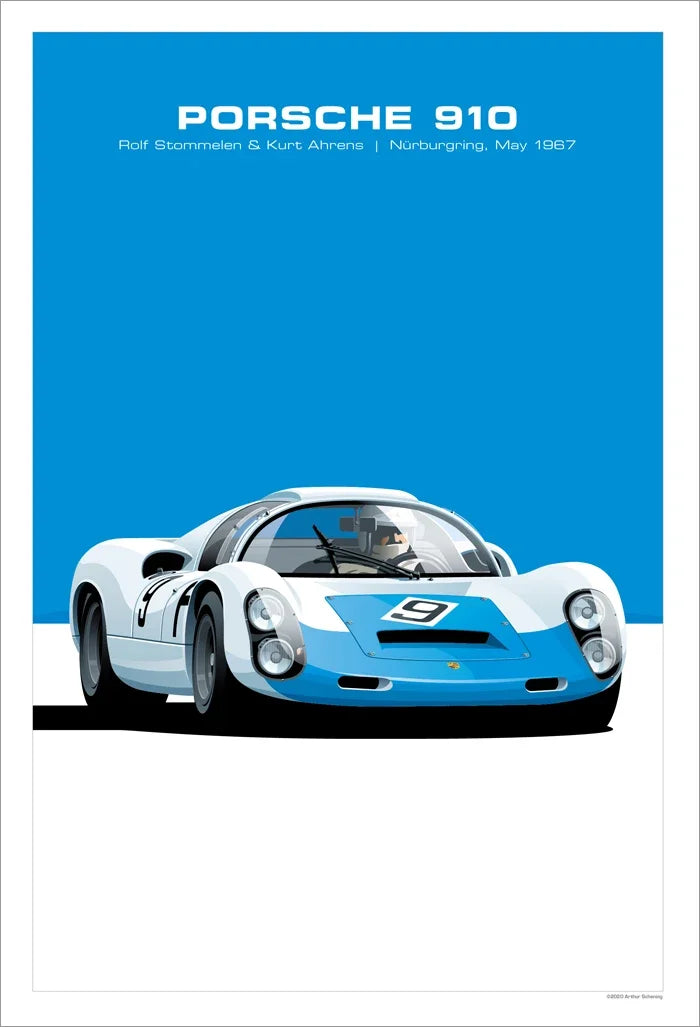 The Heritage Garage Series: Retro Racing GTR Canvas Art