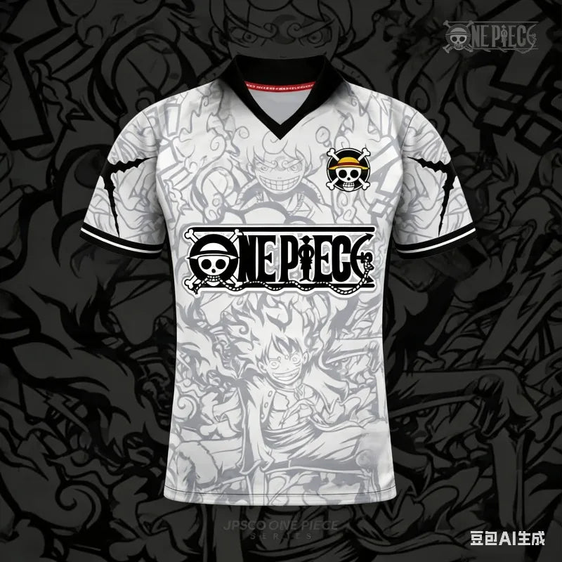 One Piece Luffy Anime Baseball Jersey Tee