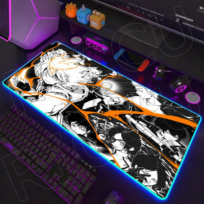 RGB LED Gaming Mouse Pad – XXL Anime Desk Mat with HD Printing