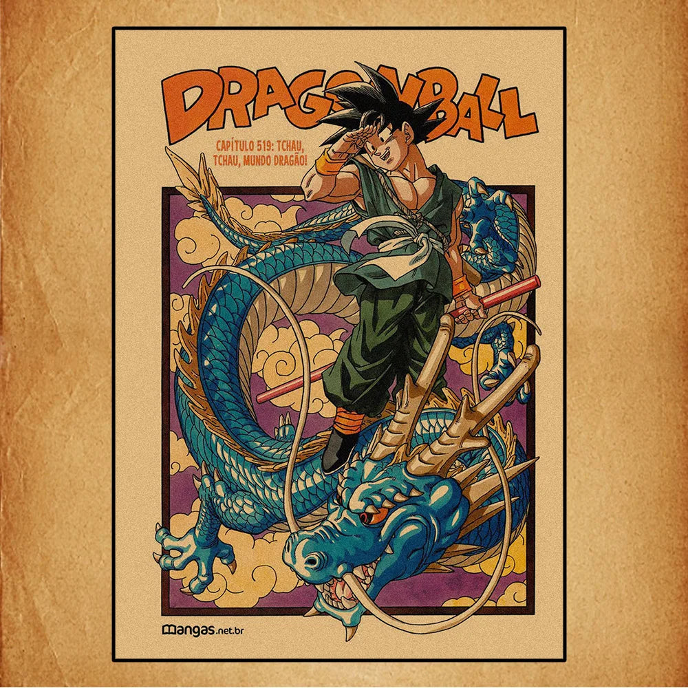 Dragon Ball Anime Canvas Poster – Goku, Vegeta & More