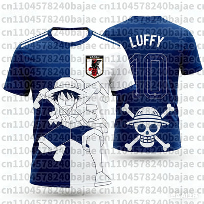 One Piece Luffy Anime Football Jersey