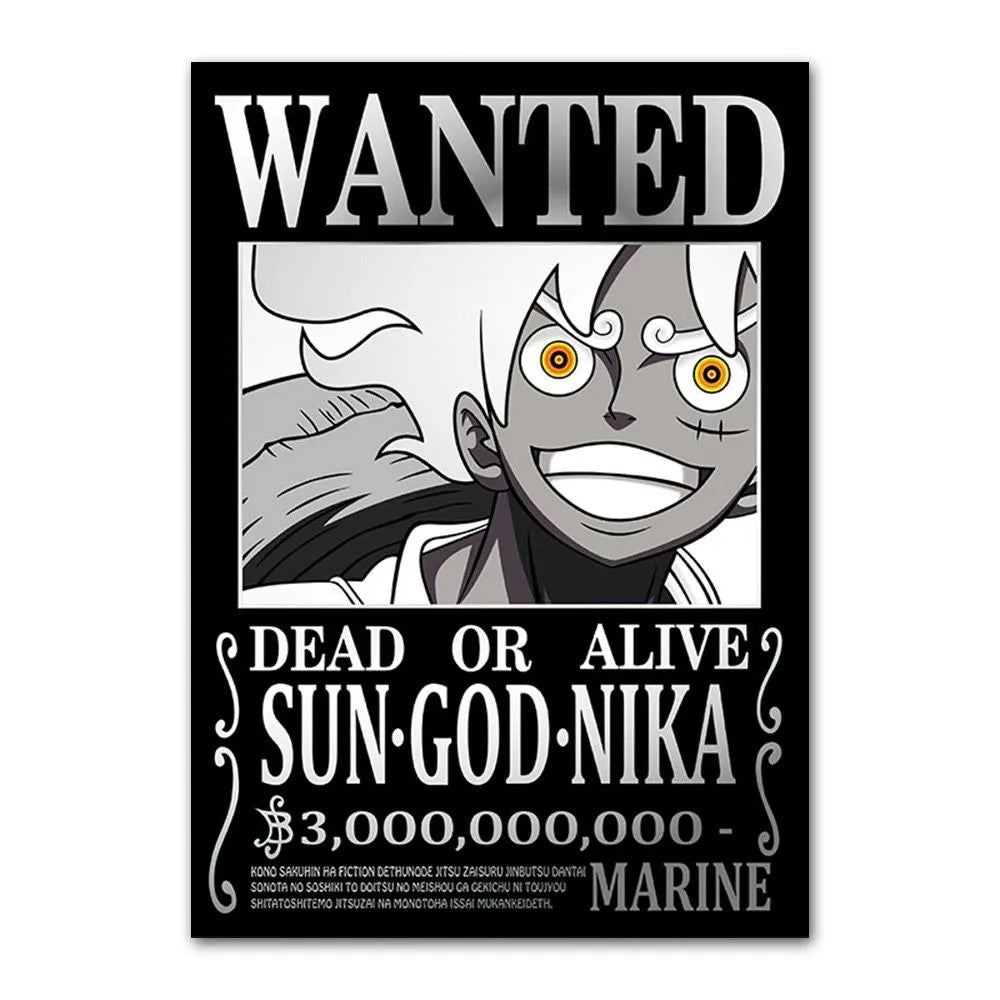 One Piece Anime Canvas Poster – Luffy & Characters Wall Art