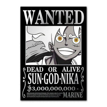 One Piece Anime Canvas Poster – Luffy & Characters Wall Art