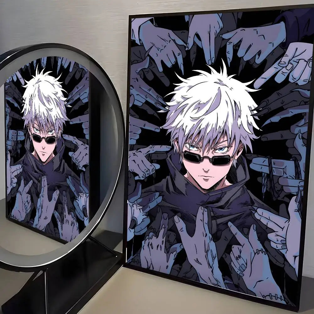 The Sorcerer's Collection: High-Definition Gojo Satoru Canvas Art