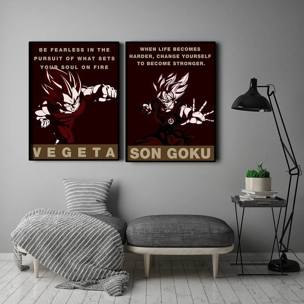 Dragon Ball Z Anime Posters – Goku, Vegeta, Broly & More