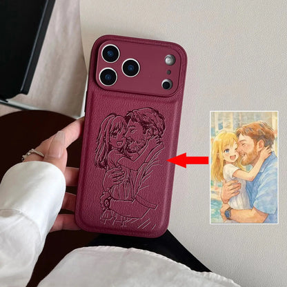 The Keepsake Series: Custom Engraved Photo Line Art Case