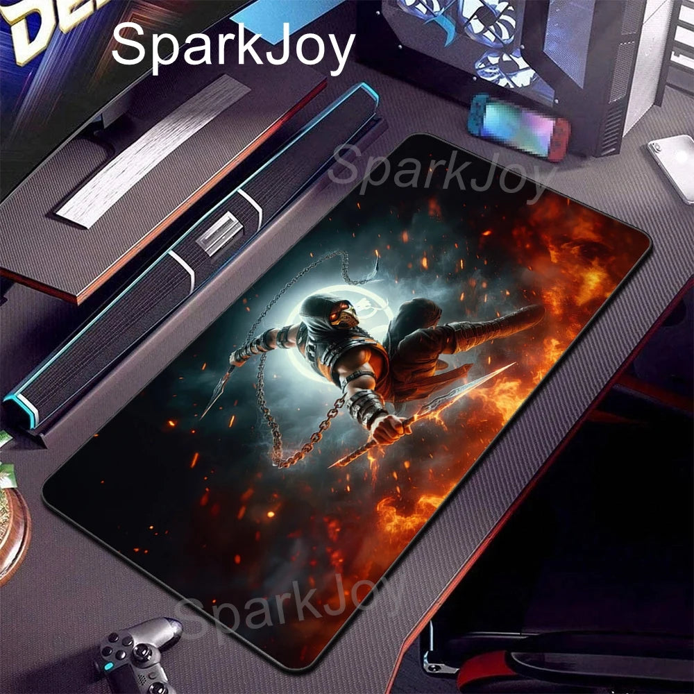 Mortal Kombat Gaming Desk Mat – Scorpion & Sub-Zero