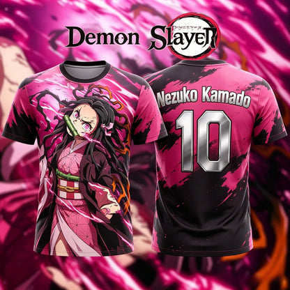 Demon Slayer Nezuko Anime Football Jersey