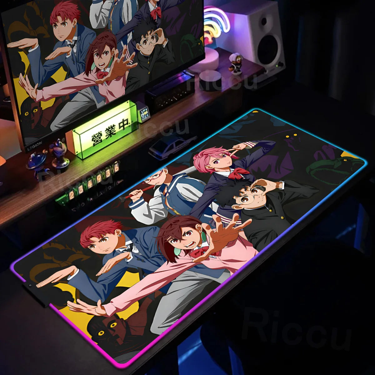 Gaming RGB: Anime Dandadan Keyboard Carpet
