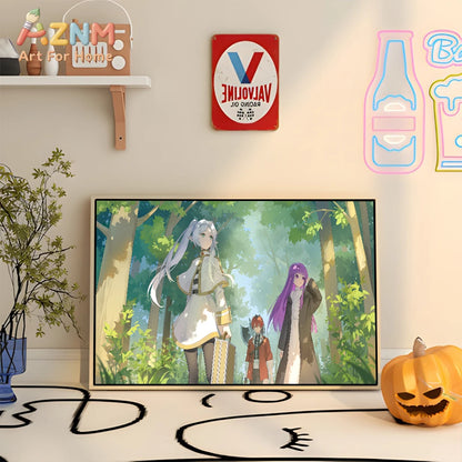 The Journey's End Collection: High-Definition Frieren Canvas Art
