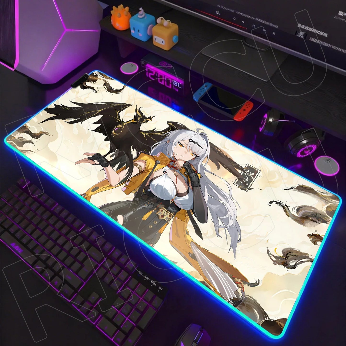 ZZZ RGB LED Gaming Mouse Pad