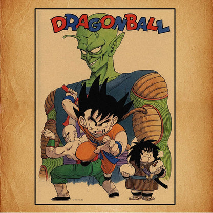 Dragon Ball Anime Canvas Poster – Goku, Vegeta & More